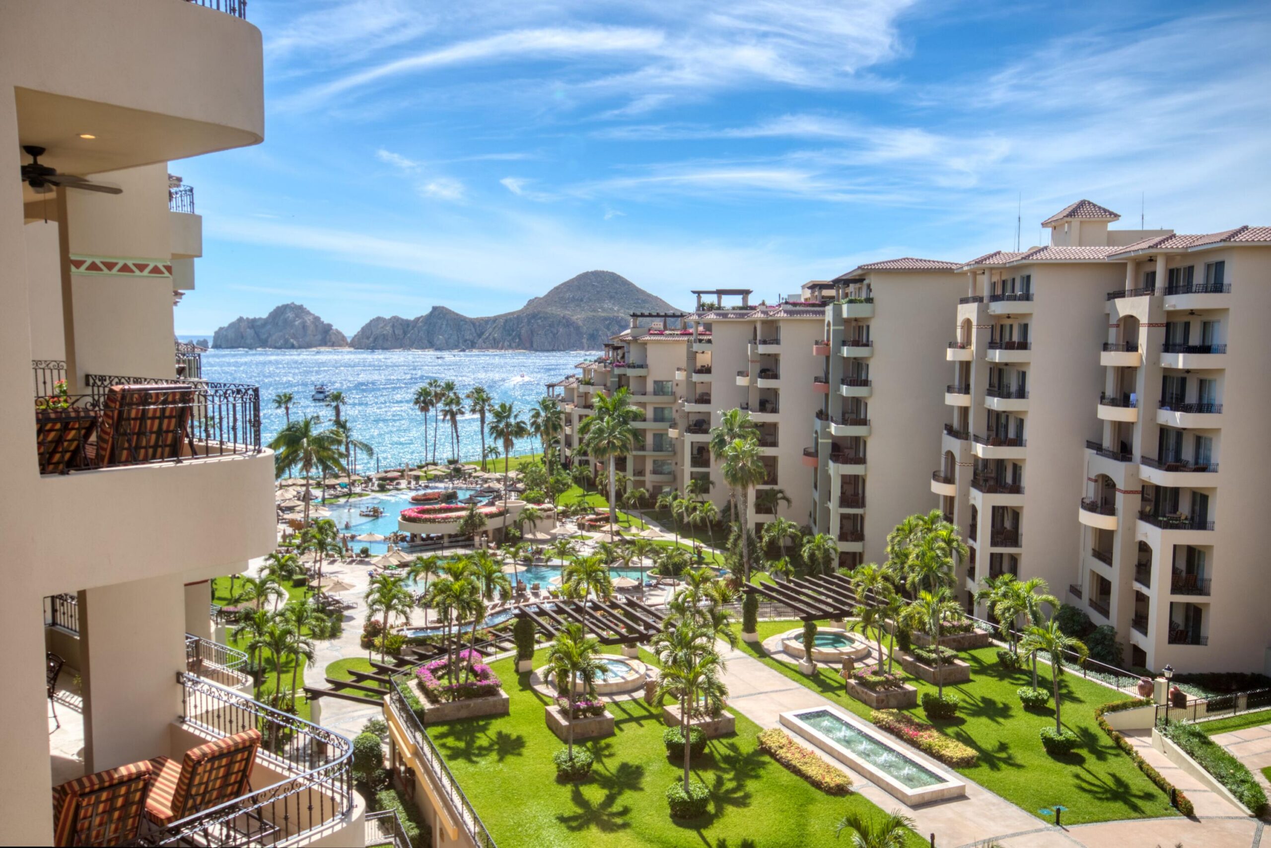 Los Cabos Villa La Estancia Experience the definitive standard of El Médano beach living. This rare 2-bedroom beachfront residence at Villa La Estancia delivers a seamless combination of private condo ownership and high-end resort amenities. Designed with an open-concept layout, the main living area flows into a fully equipped kitchen featuring stainless steel appliances and solid countertops, optimal for effortless entertaining.The primary waterfront suite features a king-size bed, private en-suite bathroom, and direct east-facing positioning to capture the morning light over the bay. The second primary suite offers a queen-size bed, a dedicated sitting area, and direct access to the expansive outdoor terrace. Equipped with a private area and lounge seating, the terrace serves as an extension of the living space, overlooking the water. Positioned steps from Cabo's top dining, shopping, and main swimmable beach, the property includes one assigned underground parking space, making it a highly liquid asset for investment, a premium vacation home, or a full-time coastal residence.Unbeatable--El Médano Beachfront Location with Immediate, direct access to Cabo's premier swimmable beach, walking distance to key restaurants, retail, and marina conveniences. Maximized privacy and functionality for families or rental guests, featuring direct terrace access and dedicated bay – Estancia Panoramic Bay Views, Cabo San Lucas, BS